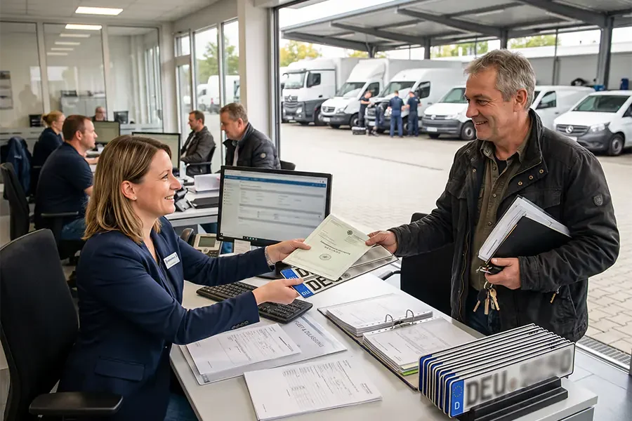 Flottenservice und Zulassungen für Gewerbe