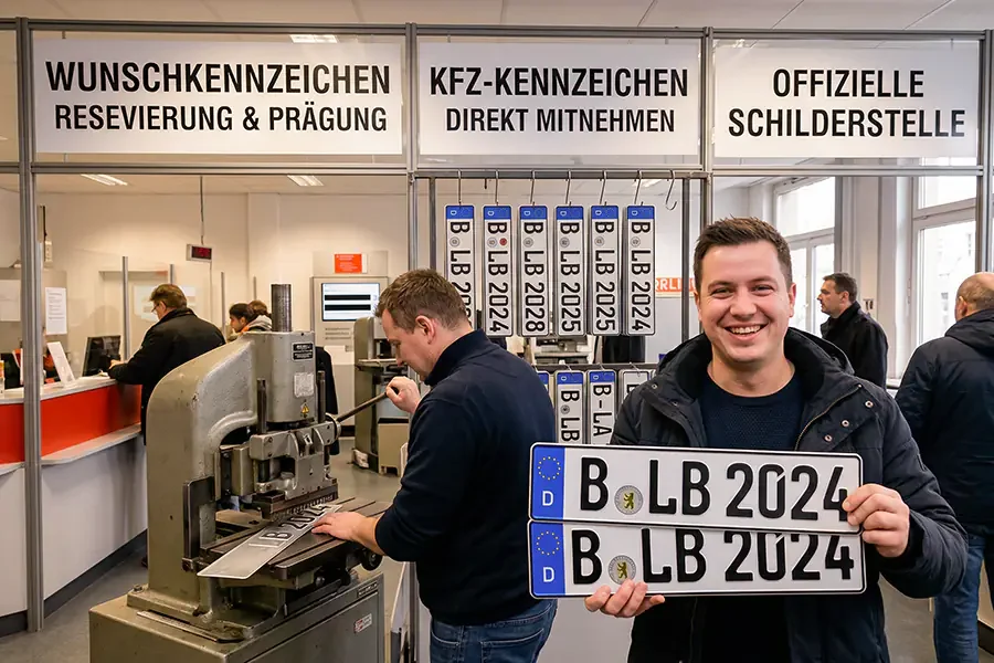 Wunschkennzeichen & Schilderprägung Berlin